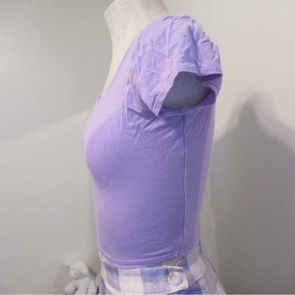 Two Purple Crop Tops - Picture 5 of 9
